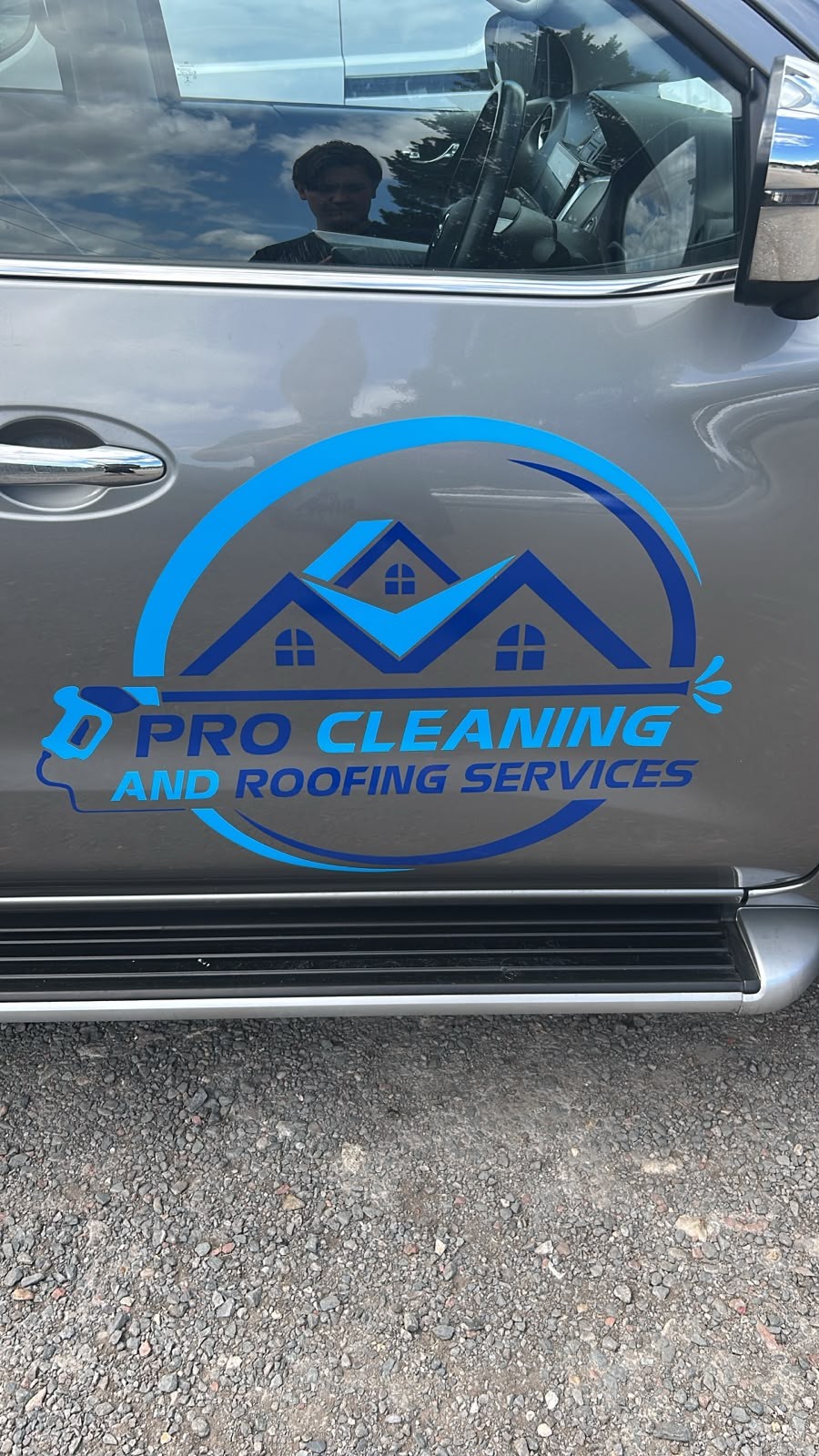 Pro Cleaning and Roofing Services vehicle branding